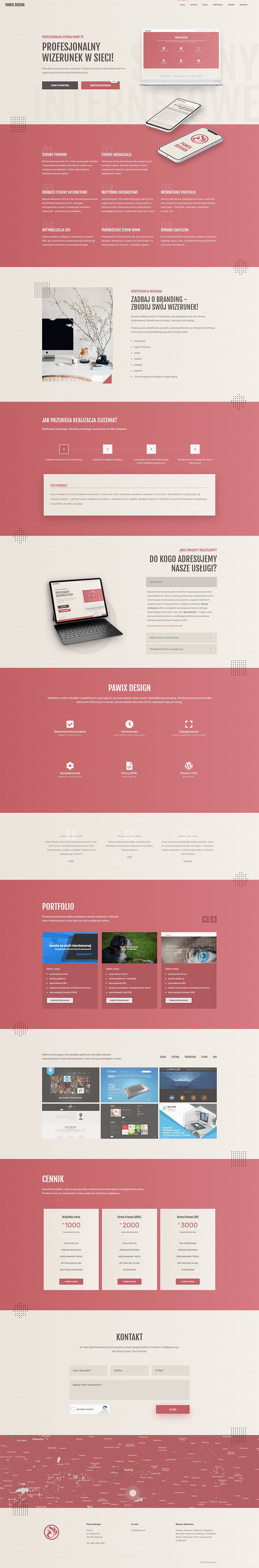 Strony internetowe - Pawix Design