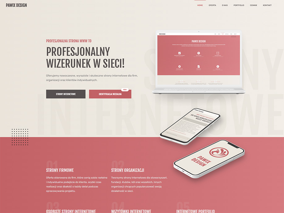 Strony internetowe Kraków - Pawix Design