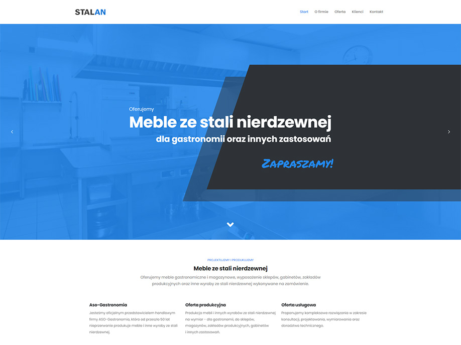 Strony internetowe Kraków - Stalan