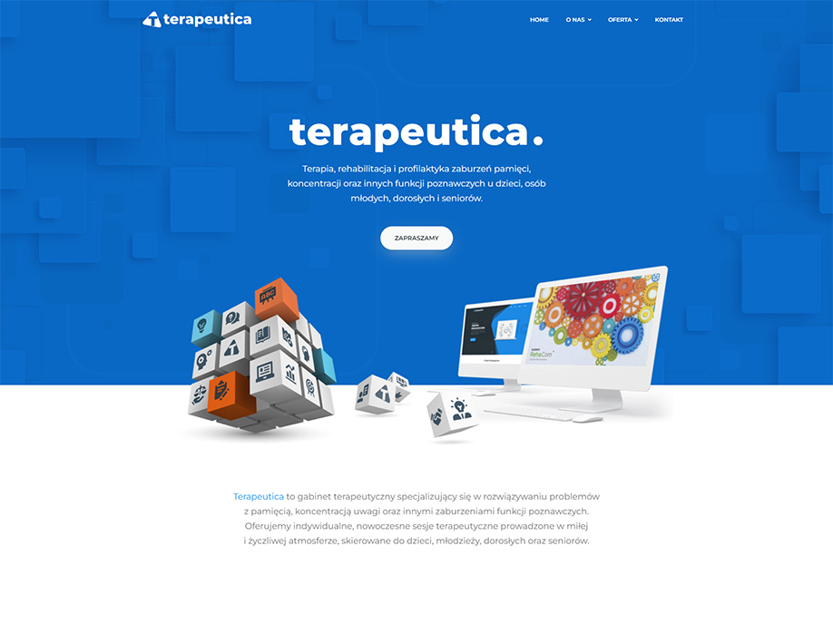 Strony internetowe Kraków - Terapeutica