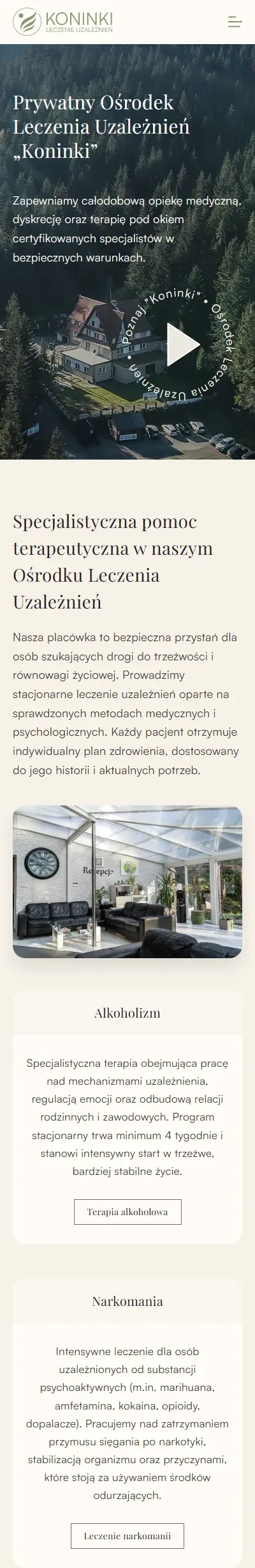 Strona główna serwisu Koninki na telefonie