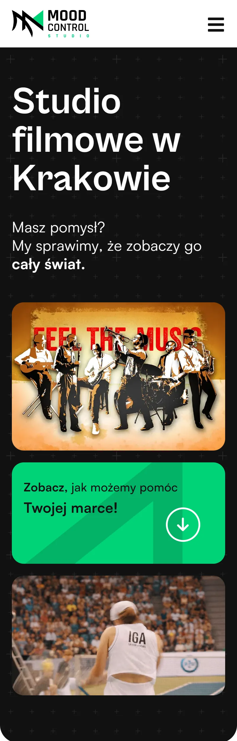 Strona główna serwisu Mood Control na telefonie