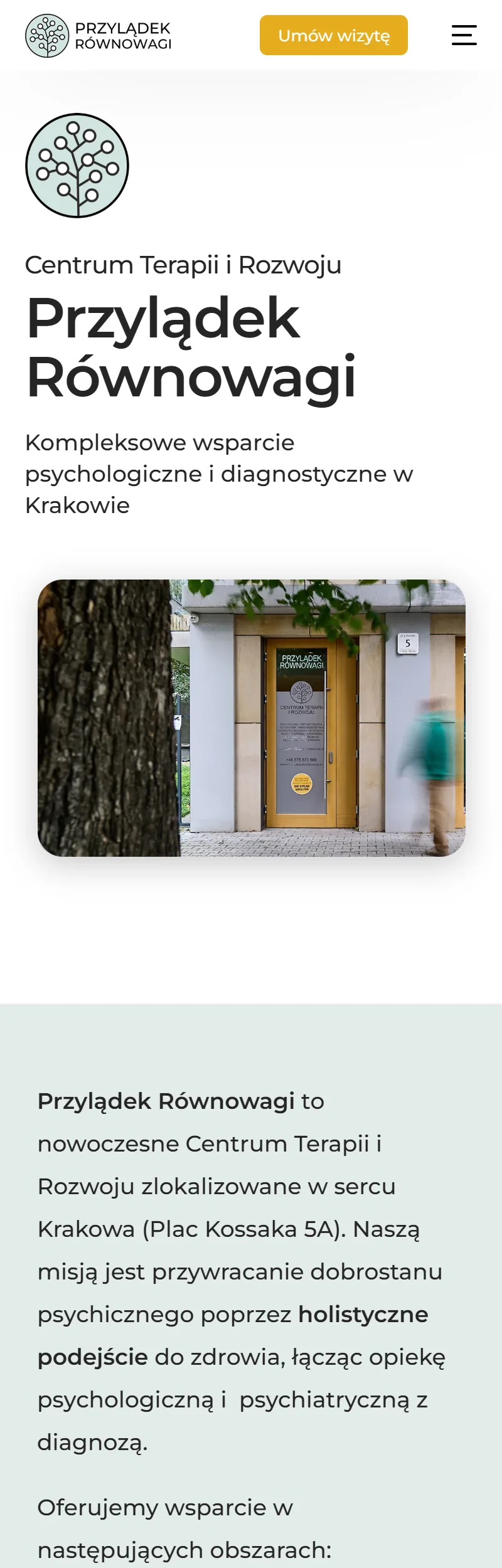 Strona główna serwisu Przylądek Równowagi na telefonie